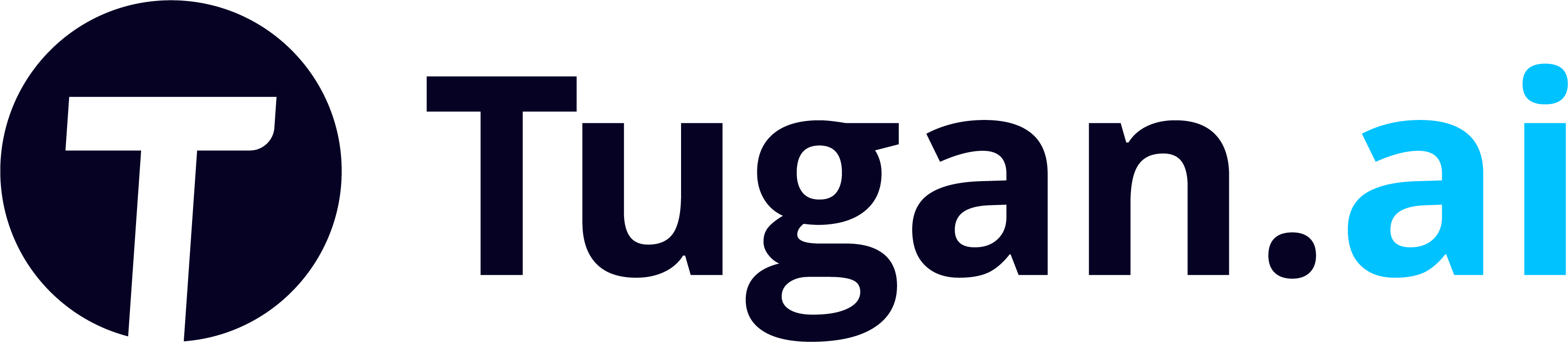 Tugan.ai Full logo (light backgrounds)